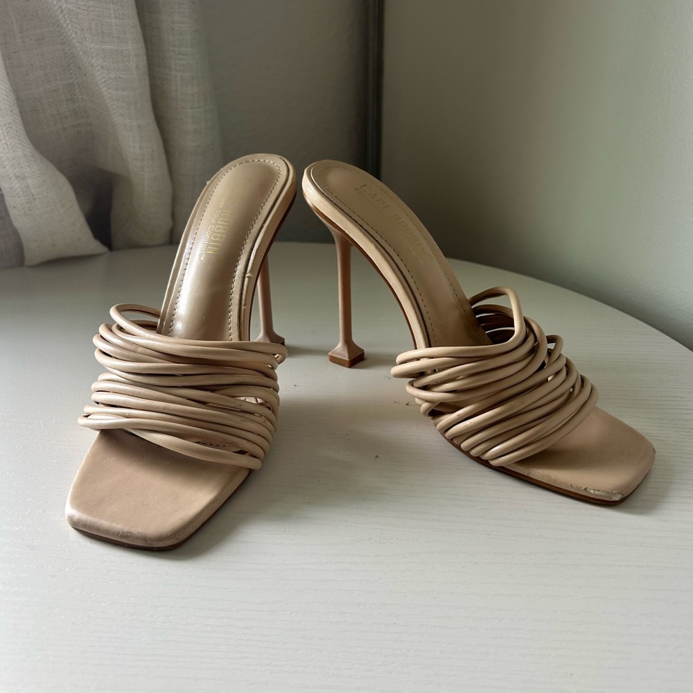 Zara Nude Strappy Heels - Picture 4 of 4